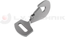 Flat rotated hook 50mm 90° 5t