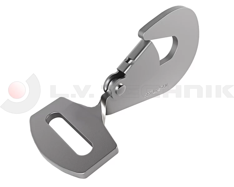 Flat rotated hook 50mm 90° 5t