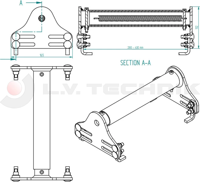 Wheel clamp for trailer L300-430