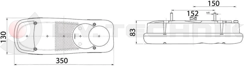 DAF, Renault rear lamp bulb left