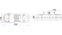 DAF, Renault rear lamp bulb left