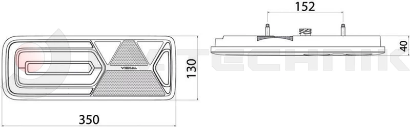 Schmitz rear lamp LED left