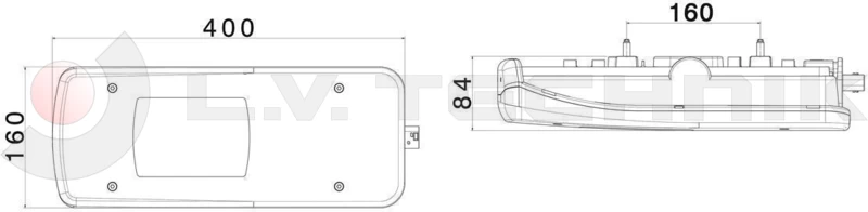 Mercedes Sprinter hátsó lámpa LED bal