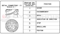 Mercedes, VW rear lamp left