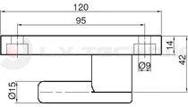 Hinge 120mm