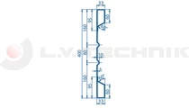 Steel sidewall profile 400 4400mm