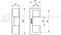 Socket for over-center fastener