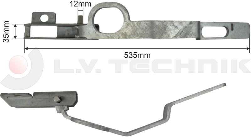 Right front tarpaulin tensioner for Schmitz trailer