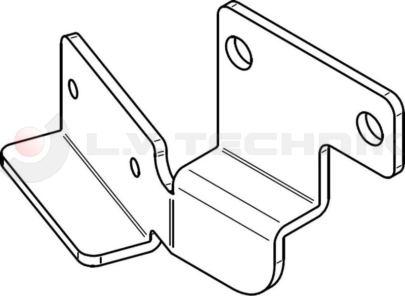 Tarpaulin tensioner holder left