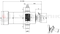 Hydralic cylinder 1245 / 5stage / 8t