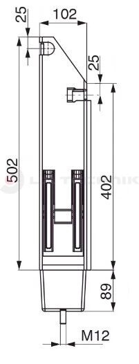 Tipper pillar 400/500 25mm rear right