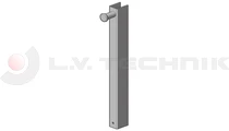 Sideboard head for tipper pillar 400mm left