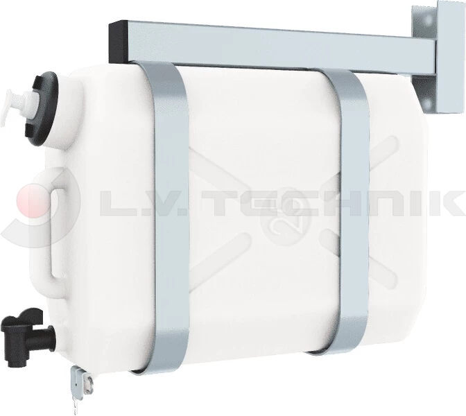 Water tank 25l with soapholder and bracket