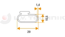 Gasket for rear door