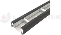 Aluminium lashing rail track