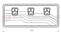 Szerszámosláda 1100 x 450 x 490