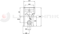 Tipper ball 100mm horizontal socket TIPO I