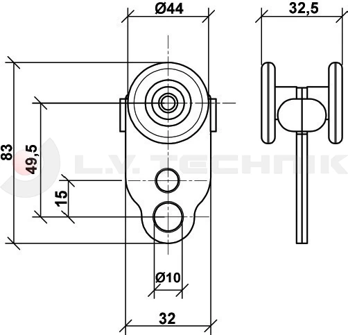 Roller 44mm