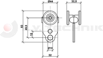 Roller 44mm