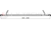 Parting wall lock steel 1920-2720 Wistra