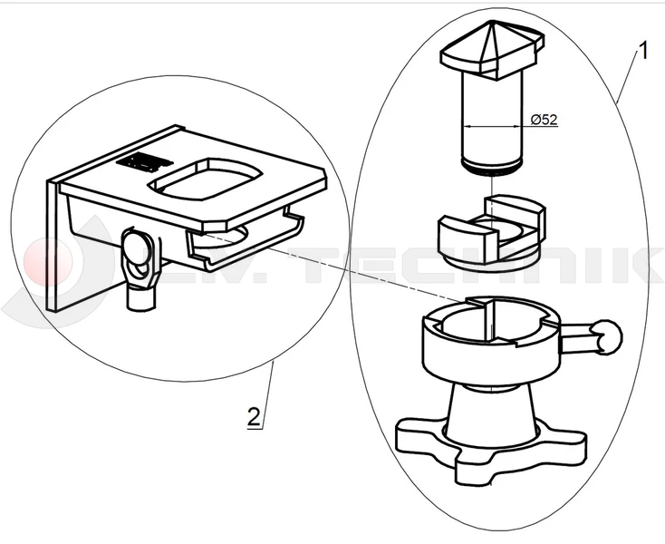 Twist Lock 52 mm