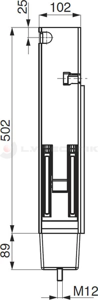 Tipper pillar 400/500 25mm rear right