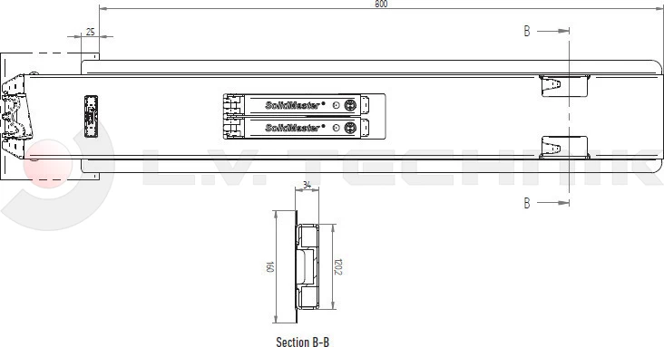 Hestal rakonca 802 800mm középső