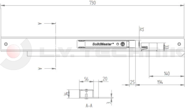 Hestal rakonca 802R 600mm első bal