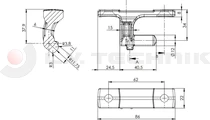 Hinge pin 85mm