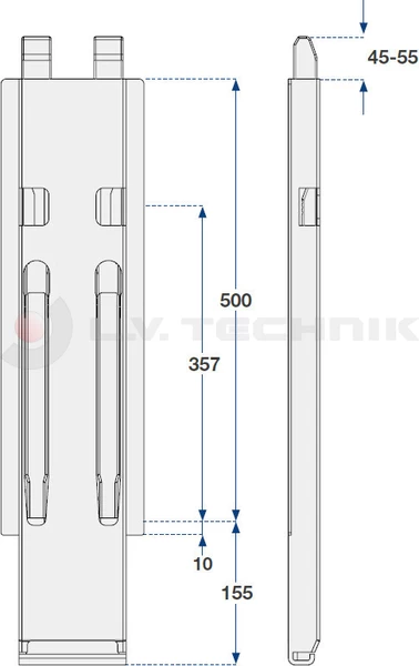 Side Pillar K20 500 with Kinnetop