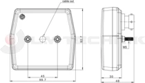 Universal LED rear lamp