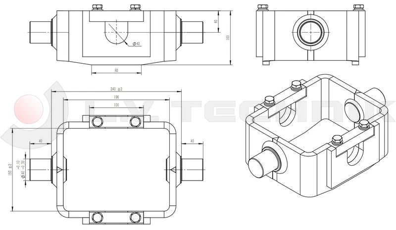 Hidraulika klt12V/2000W/1240mm műanyag Massive