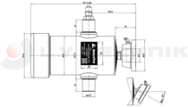 Hydraulic kit 12V/2000W/1240mm steel