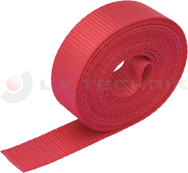 Webbing 25mm 500kg RED