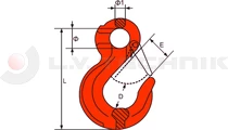 GYA - Horog összekötőhöz 13m lánchoz LC106kN