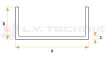 Chassis U profile 90x50x3